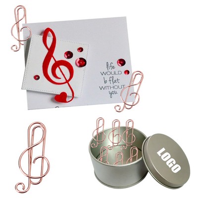 Stylish Paper Clips In Tin Box