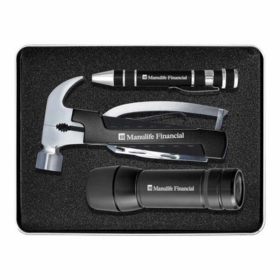 Gift Set With Black Fl45 Torchlight, Km401 Screwdriver & Tm309 Multi-Tool