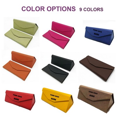 Triangle Foldable Glasses Case with Magnetic Closure