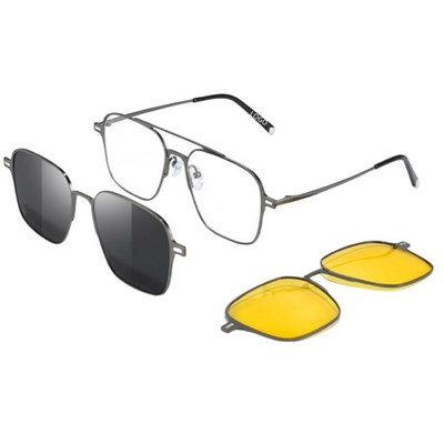 Polarized Sunglass Magnetic Clip Night Vision Goggle Set