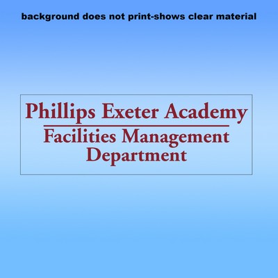 Clear Removable Glass Decals (6"X2.5") - Removeable. Repositionable. Custom Shape