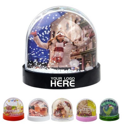 Water Frame Tabletop Display Snow Globe