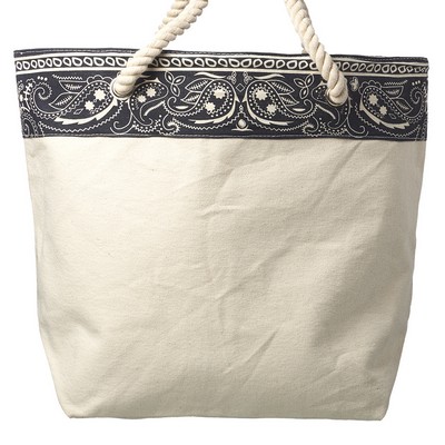 Paisley Pattern Canvas Tote Bags