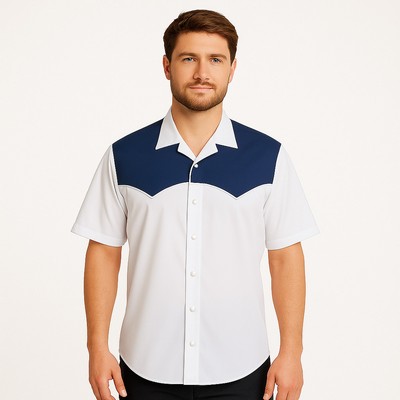 Men's Short Sleeve Pearl Snap Performance Western Shirt