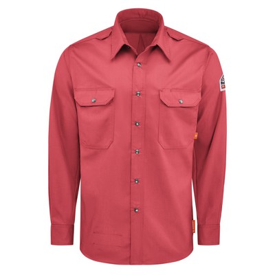 Bulwark® iQ Series® Men's Midweight Comfort Snap-Front Woven Shirt