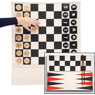Giant Chess/Checkers/Backgammon, 24"
