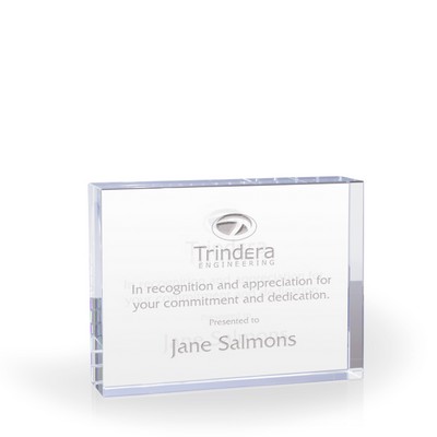 Peyto Crystal Plaque - Medium