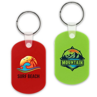 Pvc Oval Key Chain
