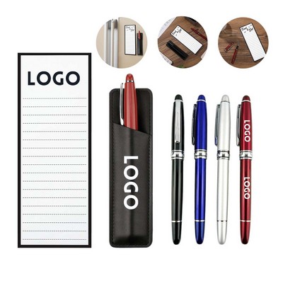 Magnet Tearable Fridge Guestbook With Pen And Pen Holder 3 Piece Set