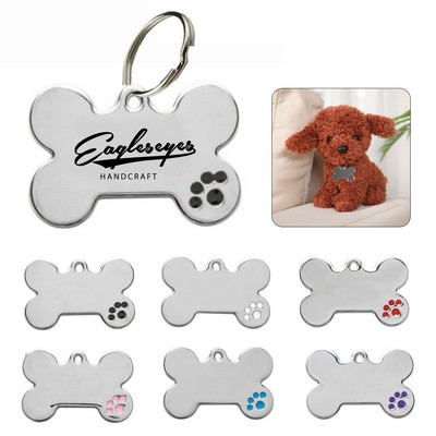Dogs and Cats Bone Shape Pet Id Tag