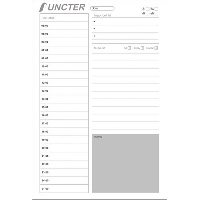 Simple Self-Discipline Daily Planner/40 Sheets