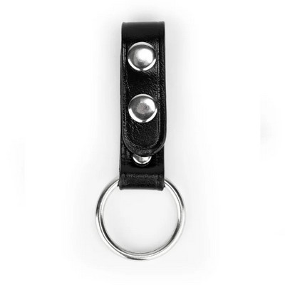 First Class Genuine Leather Ring Baton Holder