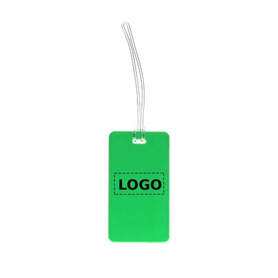 Plastic Luggage Tag with PVC Strap