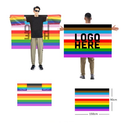 Inclusive Flag With Arm Sleeves