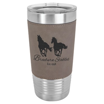 Polar Camel 20 oz. Laserable Leatherette Tumbler