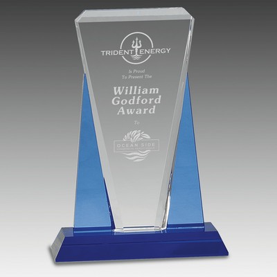 Wedge Crystal on Pedestal Base