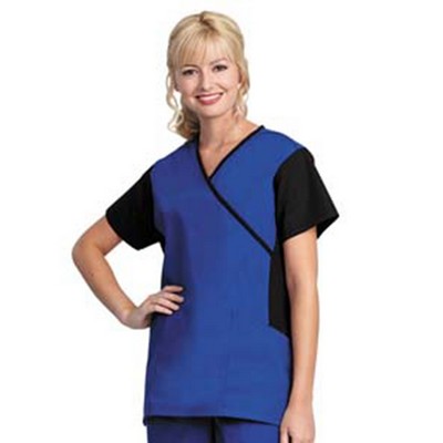 Fashion Seal - Environmental Services/Housekeeping - Women's Crossover Side Flex Tunic Top