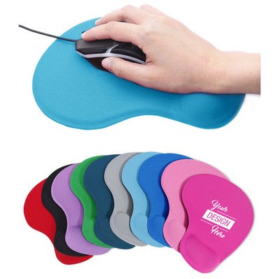 Mouse Pad With Gel Wrist Rest