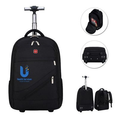 Wheeled Trolley Laptop Backpack