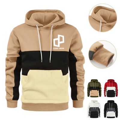Men'S Pullover Drawstring Hoodie