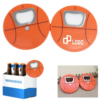 Basketball Round Bottle Opener