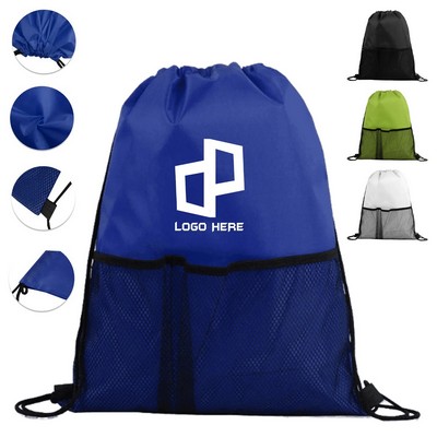 13.8X16.54" Terylene Drawstring Backpack