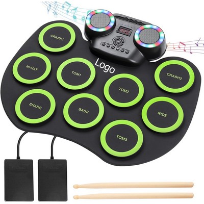 Electronic Drum Set 9Pads Built-in Speaker