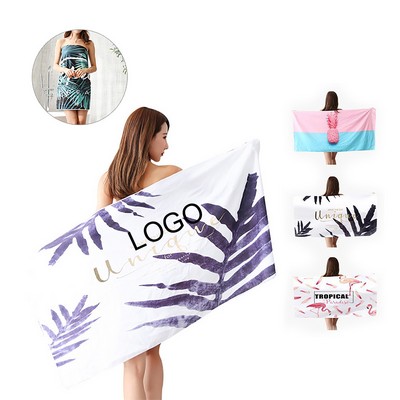 Oversized Sand Free Palm Leaves Beach Towels