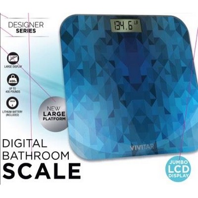 Health, Beauty & Fitness Vivitar Bathroom Digital Designer Scale - Blue