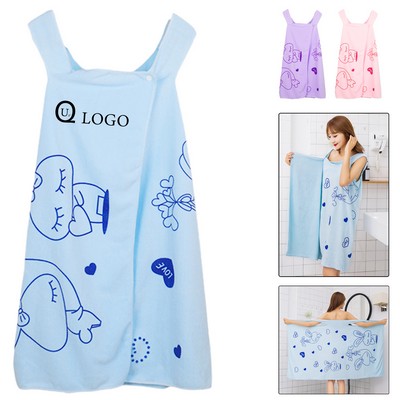 Thin Strappy Women Wearable Bath Towel