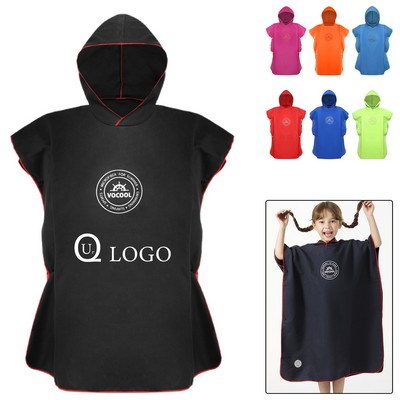Microfiber Cloak Children Wearable Bath Towel