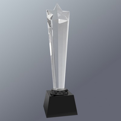 Rising Star with Black Base, Large (11-3/4"H)