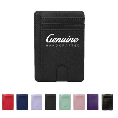 RFID Blocking Leather Card Wallet