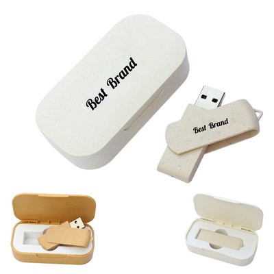 Wheat Straw USB Flash Drive Set