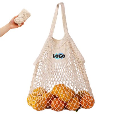 Collapsible Cotton Mesh Tote