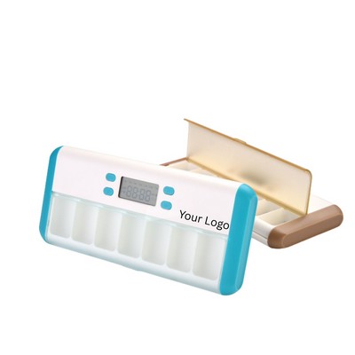 7-Day Smart Pill Organizer with Multi-Alarm Digital Timer