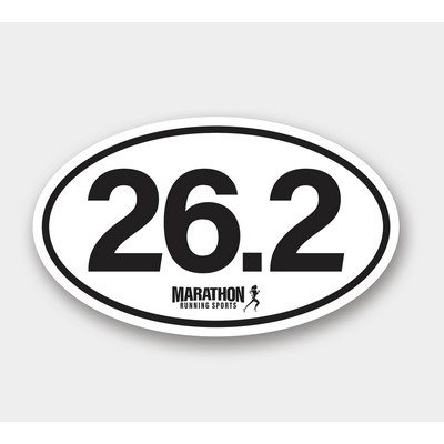 Oval - Removable Outdoor Sticker - 5" x 3"