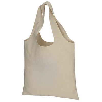Eco-Friendly Organic Cotton Grocery Tote with Print Area