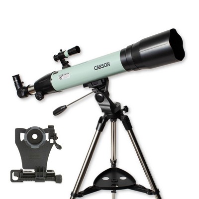 Carson Stara™ Series 35-70X80Mm Refractor Telescope w/Smartphone Digiscoping Adapter
