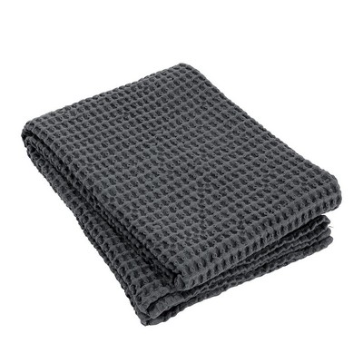 Blomus Caro Jumbo Waffle Bath Towel 28 X 57 - Magnet Charcoal Gray