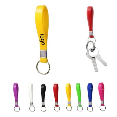7" Silicone Colorful Sports Bracelet keychain