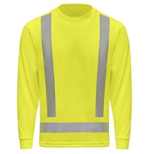 Red Kap Hi-Vis Long Sleeve Performance Core Tee - Type R