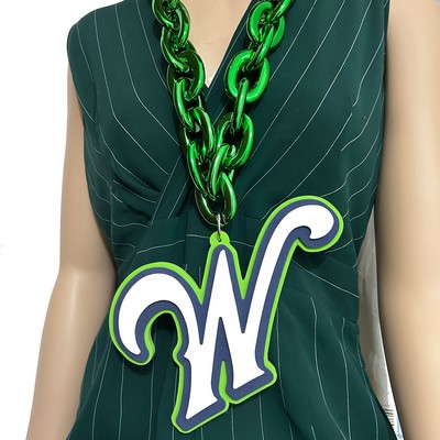 3D EVA Foam Fan Chains Necklace