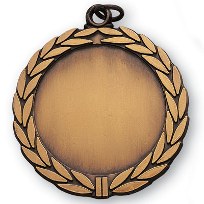 2 3/4" Bronze Medal Antique Wreath Border Frame