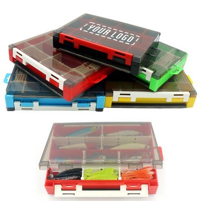 Double-Sided Fishing Tackle Box