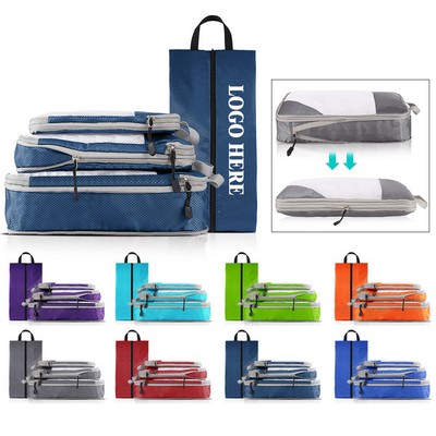 4 Set Travel Mesh Compression Packing Cubes MOQ 20