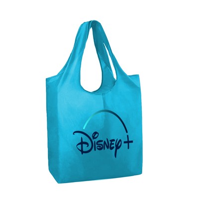 Custom Printed Grocery Foldable Shopping Tote Bag (16" x 24" with 7" Handle)