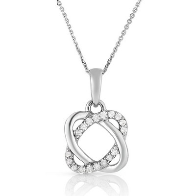 Jilco Inc Diamond Infinity Necklace - 0.10 Twt