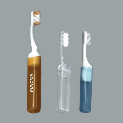 Portable Travel Toothbrush W/ Foldable Sleeve