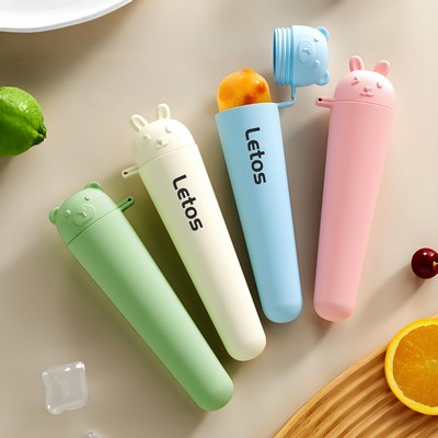 Rabbit Shaped Ice Cream Maker Reusable Silicone Ice Pop Molds for Homemade Treats